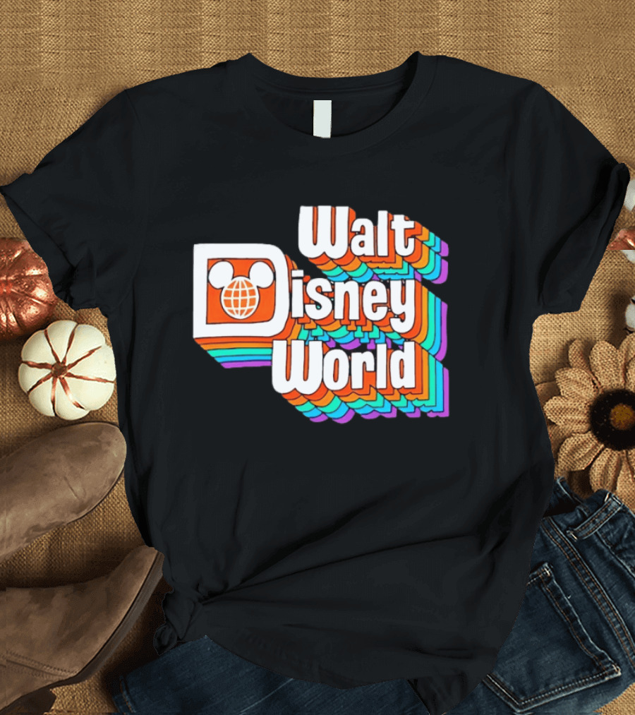 Walt Disney World Retro Rainbow Mickey Ears T-Shirt