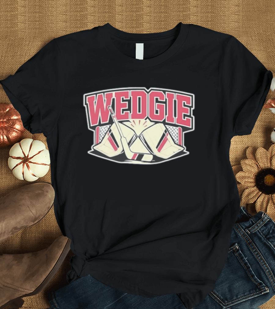 Avalanche Scott Wedgewood Wedgie Hockey Goalie Stick And Net T-Shirt