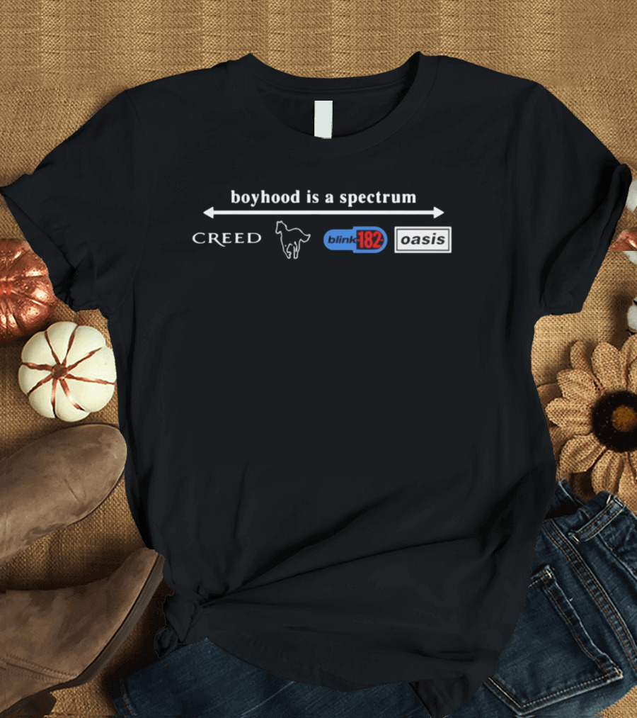 Boyhood Is A Spectrum Creed Blink 182 Oasis T-Shirt