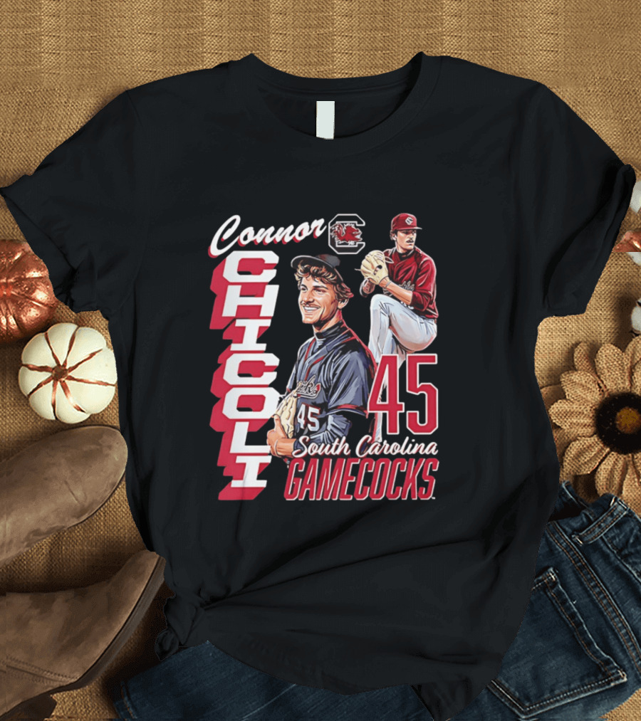 Connor Chicoli 45 South Carolina Gamecocks T-Shirt