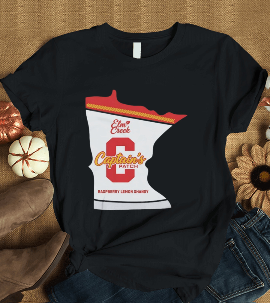 Elm Creek Captain's Patch Raspberry Lemon Shandy Minnesota T-Shirt