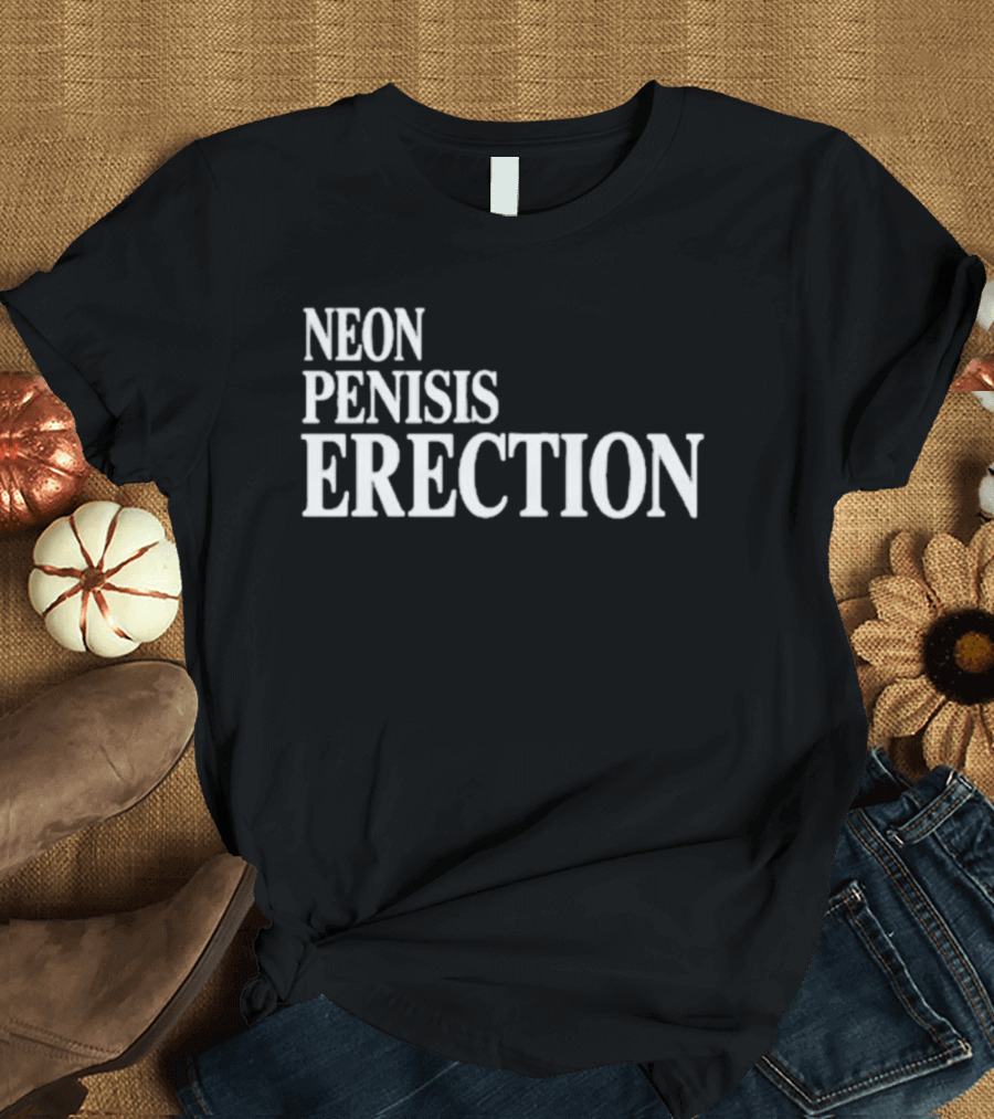 Neon Pensis Erection Dark Humor T-Shirt
