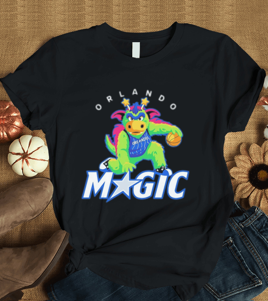 NBA Orlando Magic Stuff The Magic Dragon Basketball T-Shirt