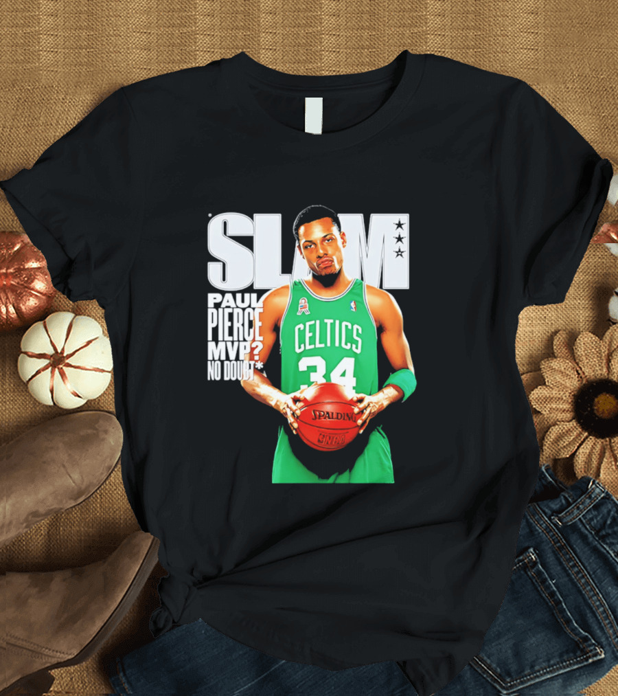 Paul Pierce Celtics 34 MVP No Doubt Slam T-Shirt