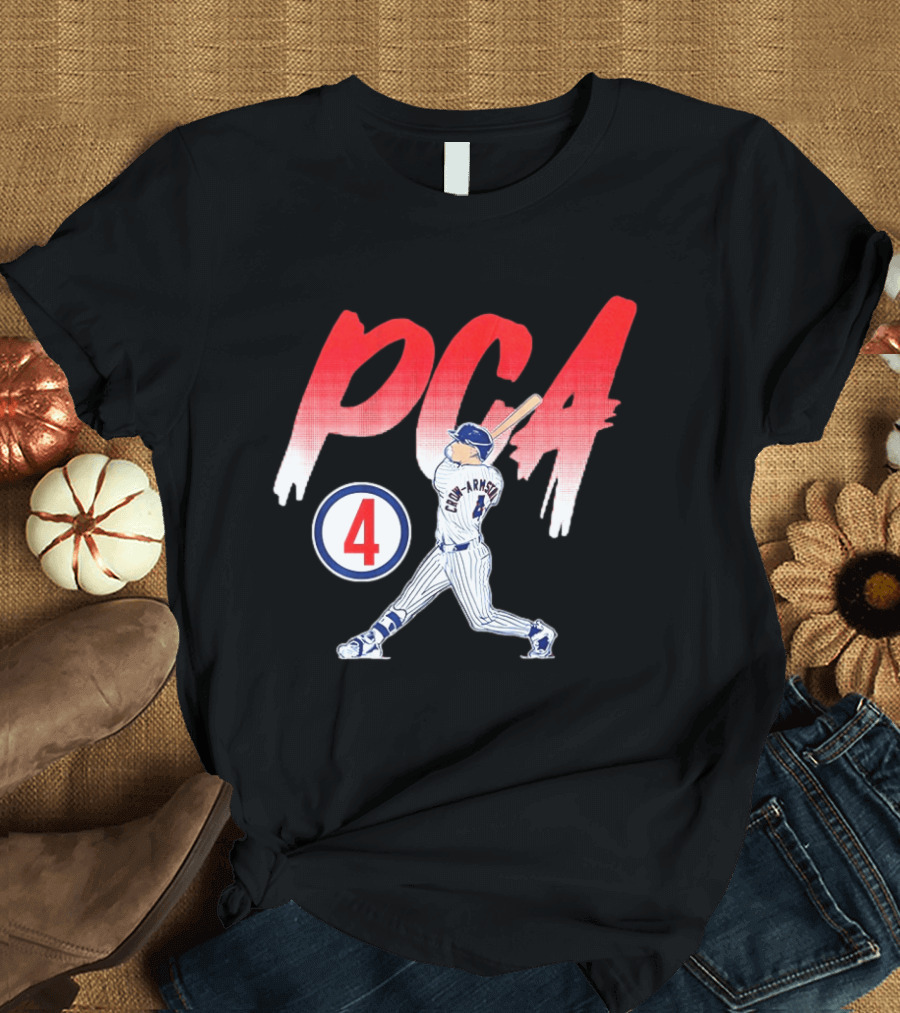 PCA Pete Crow Armstrong 04 Chicago Cubs Baseball Player Swing T-Shirt