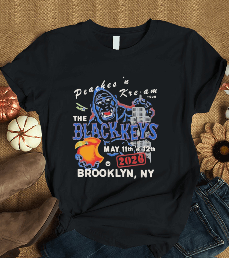Peaches 'n Kream Tour The Black Keys May 11th 12th 2026 Brooklyn NY T-Shirt