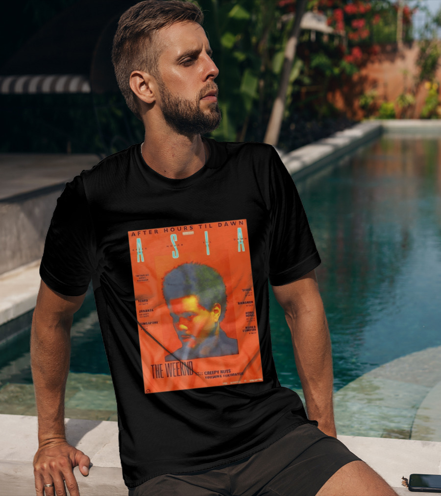 The Weeknd After Hours Til Dawn Asia Tour 2023 Tokyo Jakarta Singapore Seoul Bangkok Hong Kong Kuala Lumpur T-Shirt