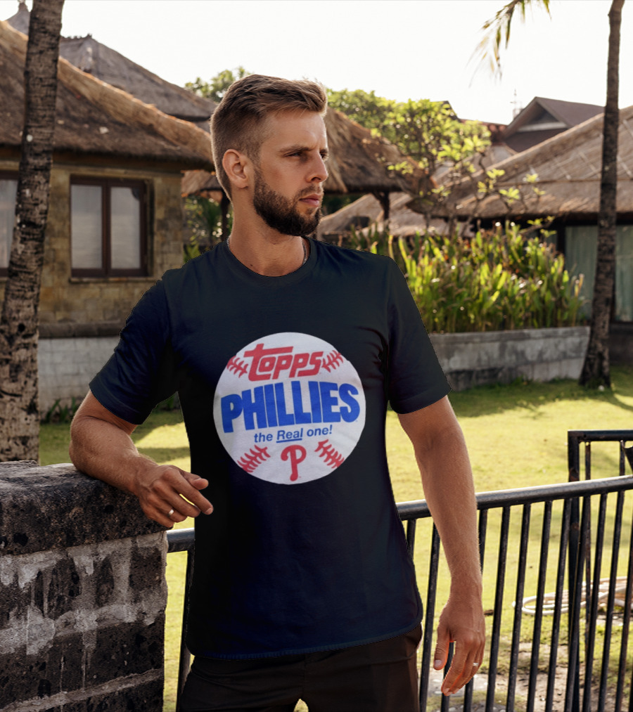 Topps Phillies The Real One Baseball T-Shirt