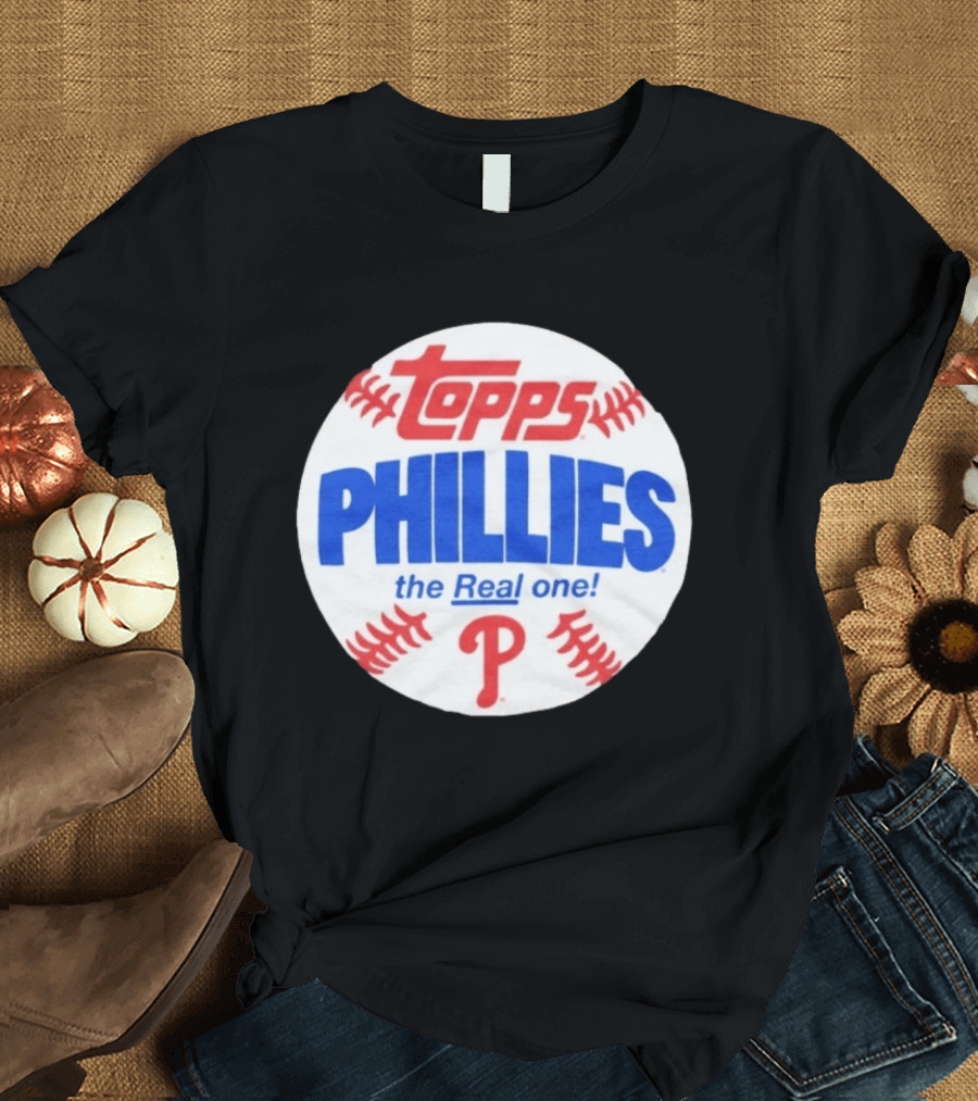 Topps Phillies The Real One Baseball T-Shirt