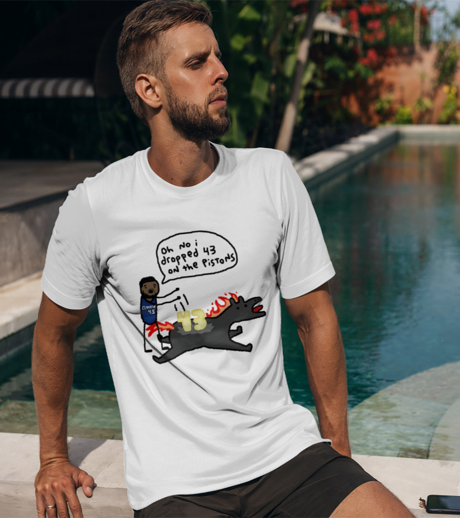 Donovan Mitchell Cleveland Cavaliers Oh No I Dropped 43 On The Pistons Fantasy T-Shirt