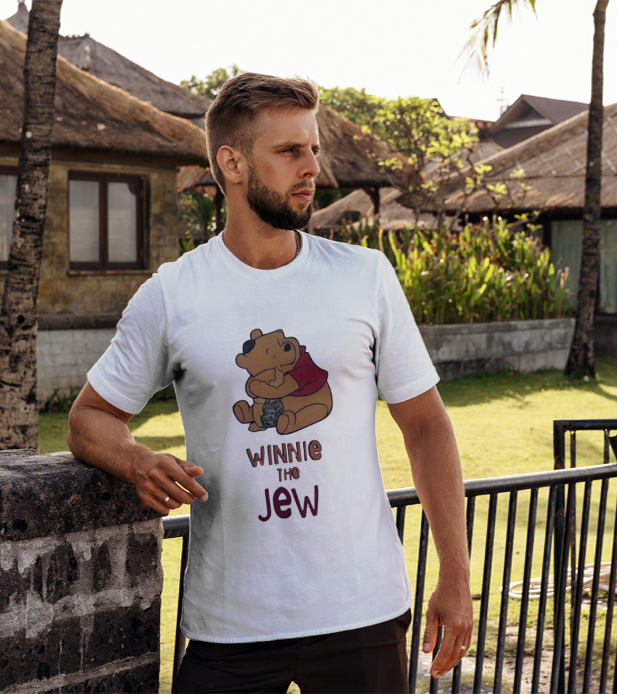 Pooh Holding Dollar Winnie The Jew T-Shirt