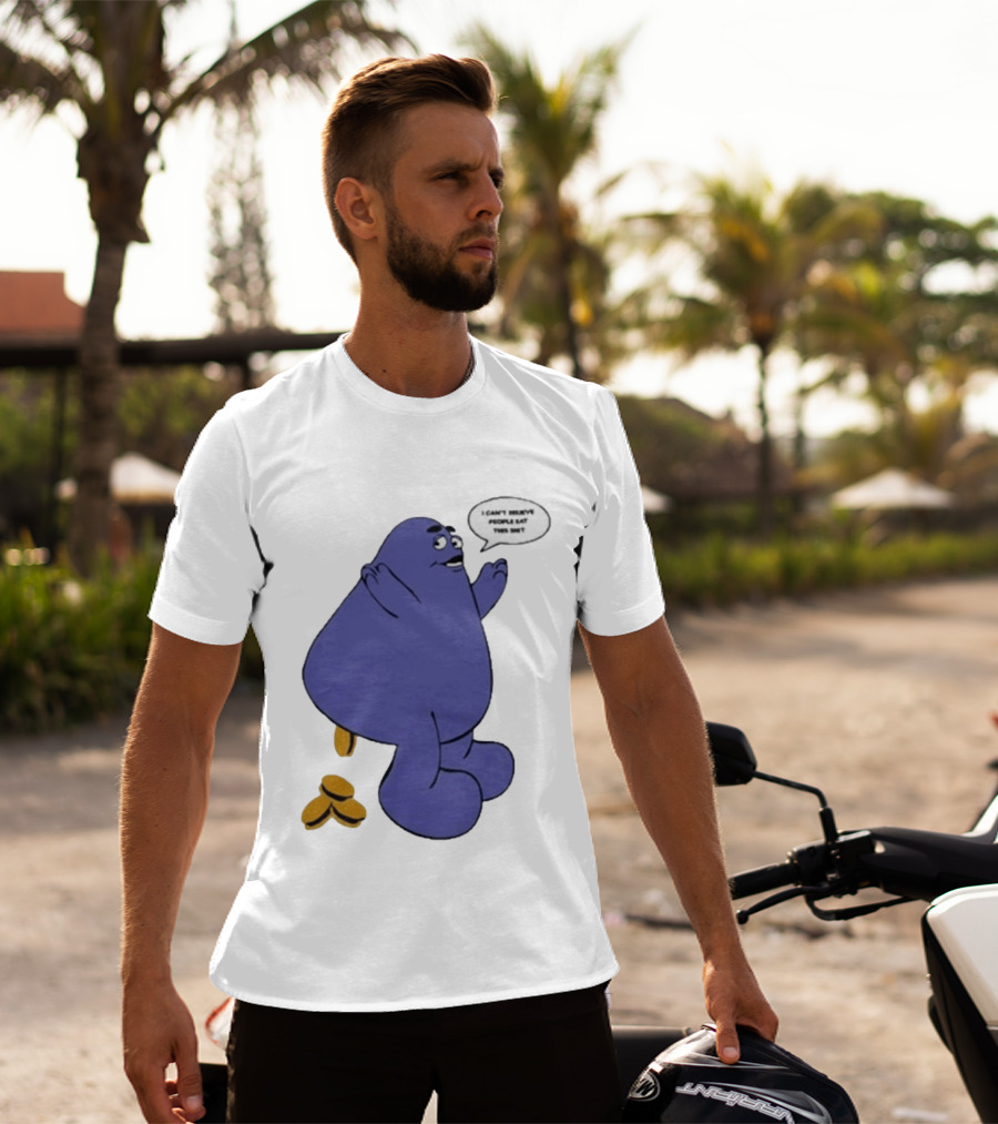 Rare AKOMPLICE GRIMACE I Can't Believe People Eat This T-Shirt