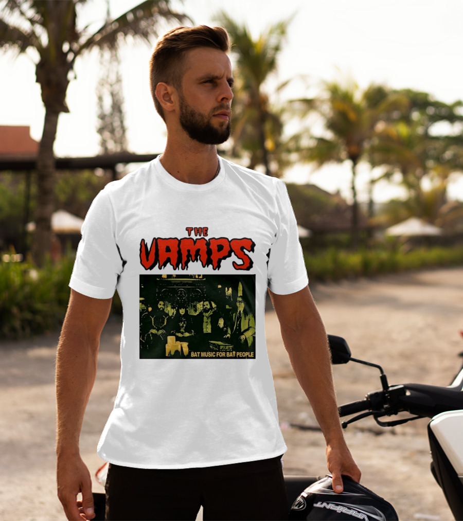 The Vamps What We Do In The Shadows Bat Music For Bat People Candles Group Image T-Shirt