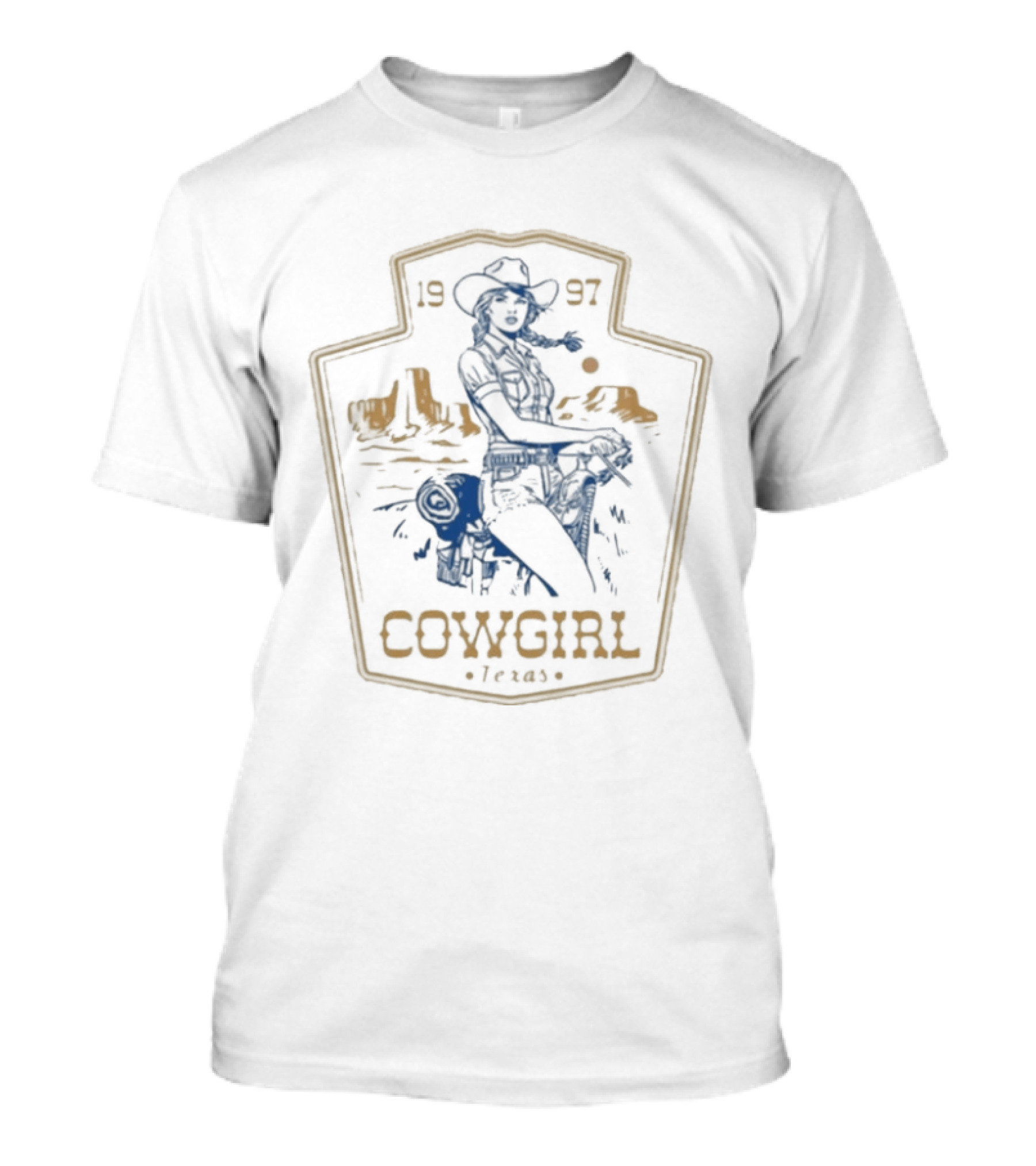 Western Cowgirl Texas 1997 Rodeo T-Shirt