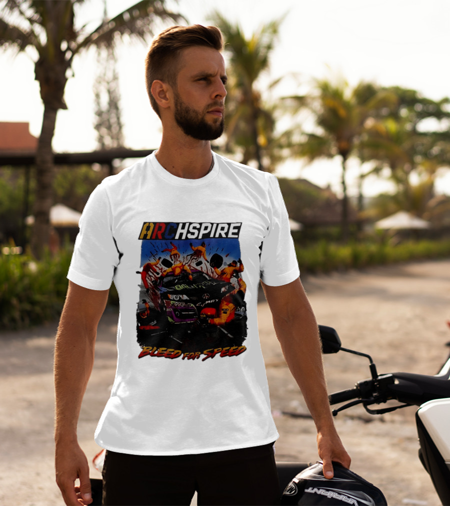 Archspire Bleed For Speed Racing Chaos With Pit Crew Action T-Shirt
