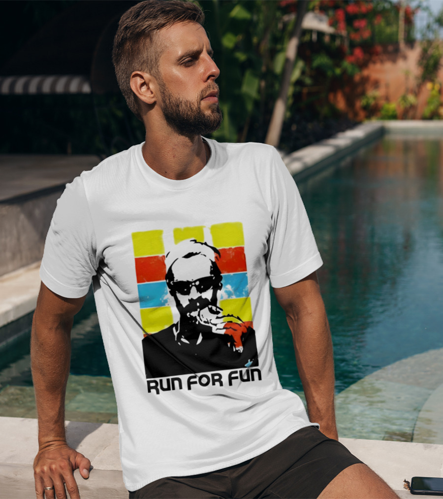 Run For Fun Retro Color Block T-Shirt