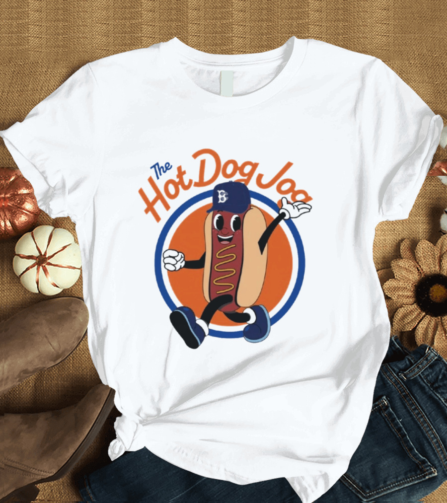 Brooklyn Cyclones The Hot Dog Jog Baseball T-Shirt