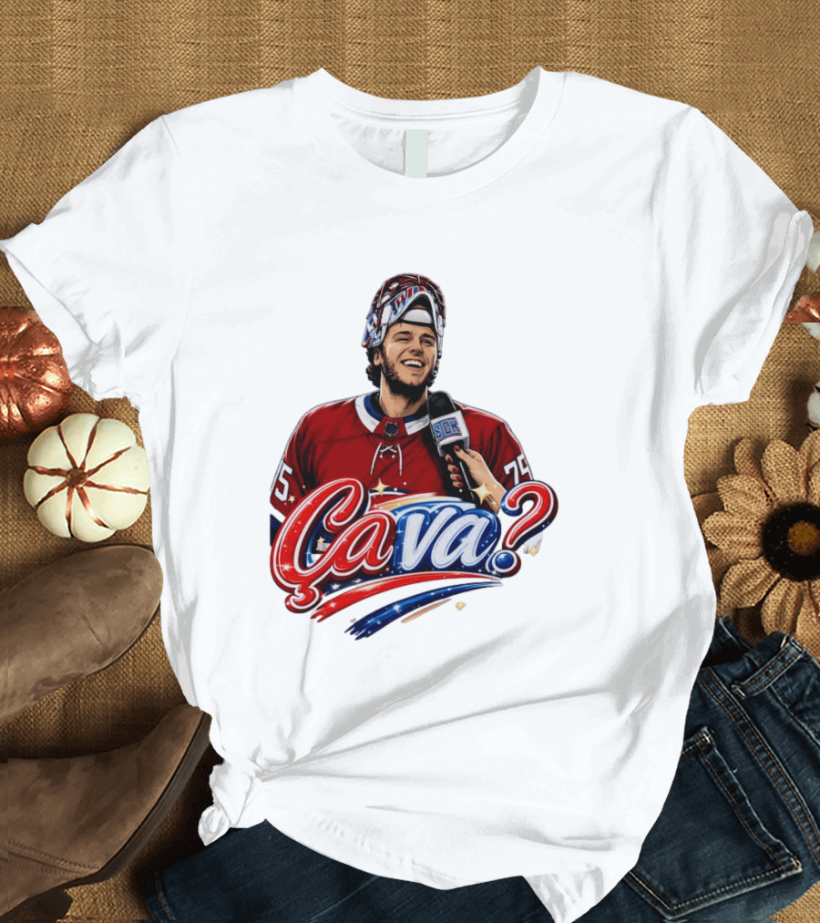 Ca Va Jakub Dobes Montreal Canadiens Interview NHL 75 Hockey Jersey T-Shirt