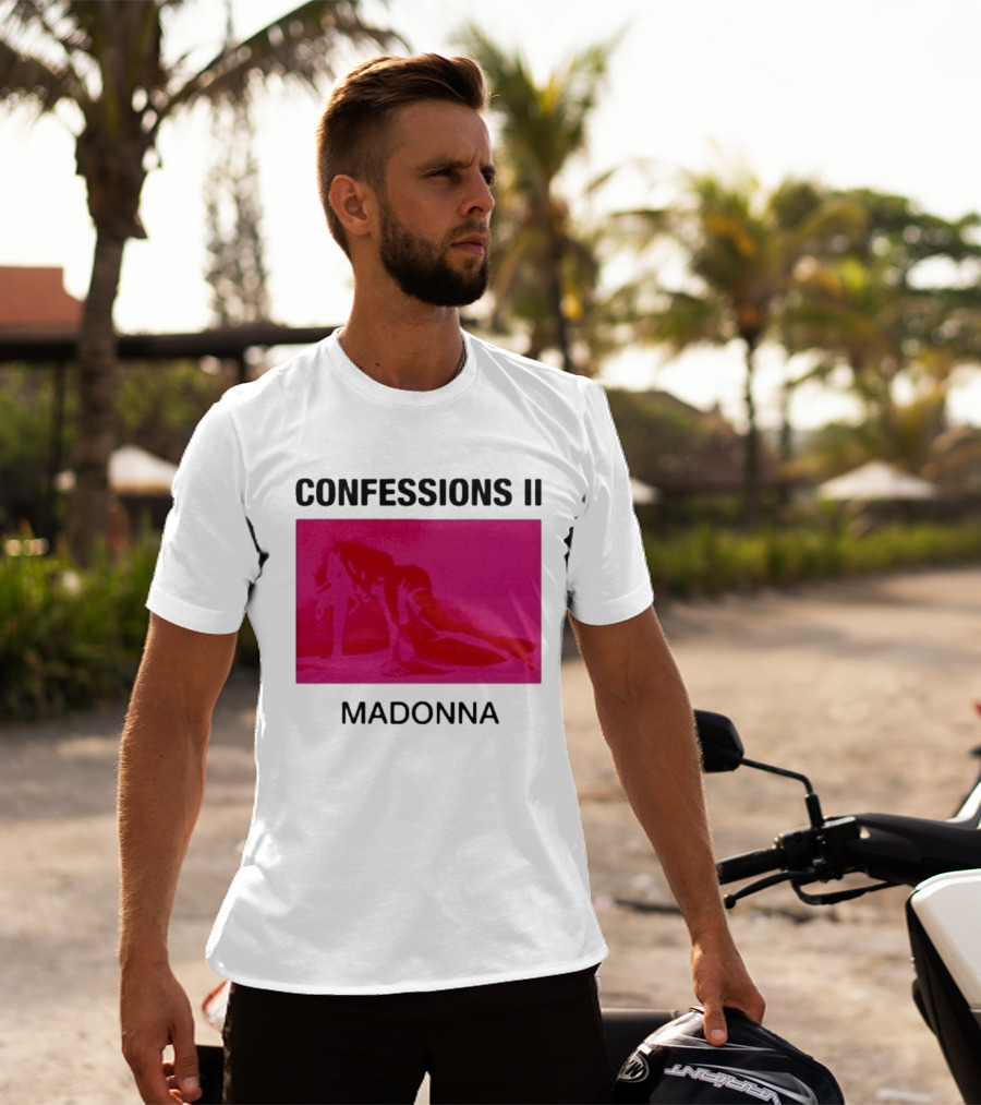 Madonna Confessions II Neon Pink Crawling Pose T-Shirt