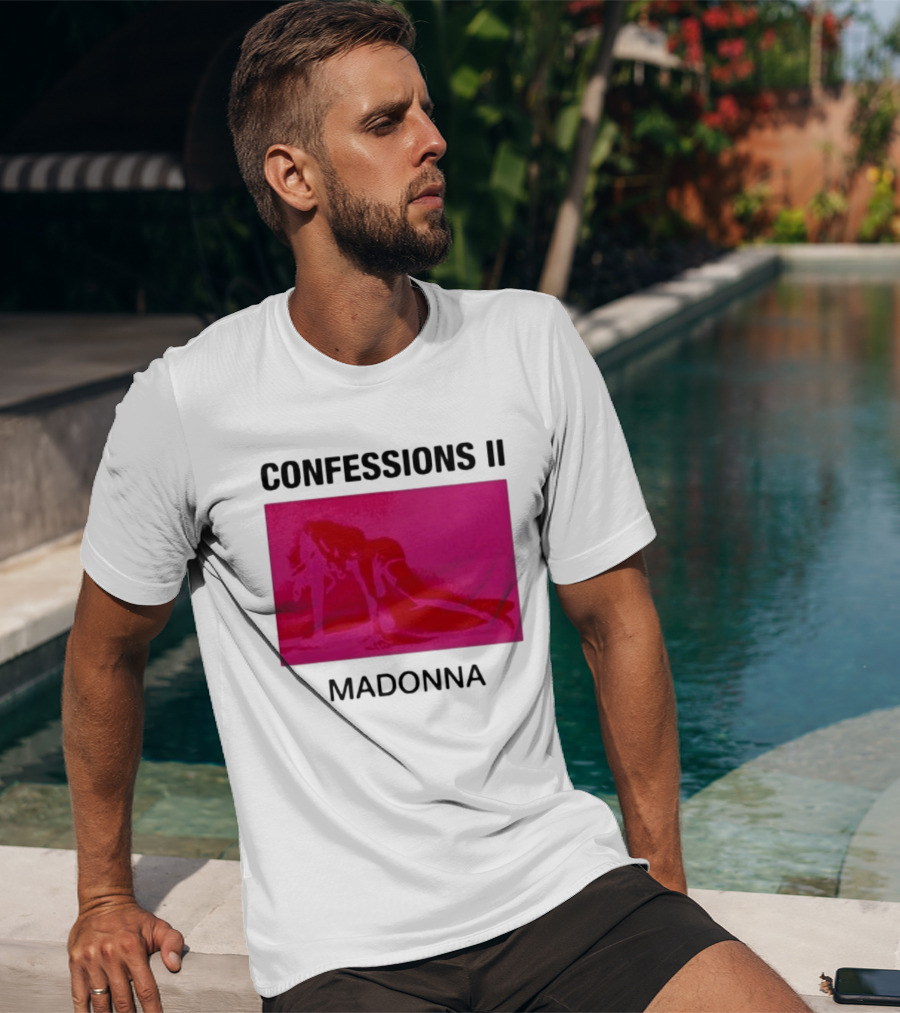 Madonna Confessions II Neon Pink Crawling Pose T-Shirt