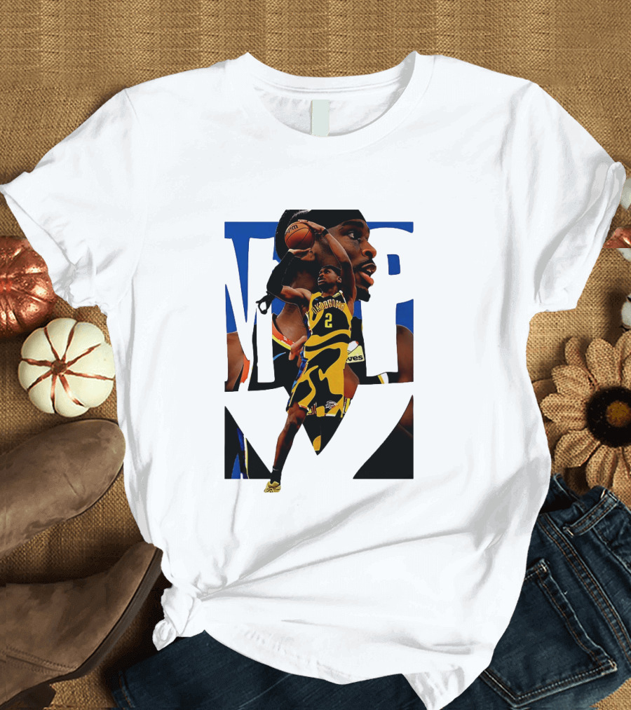 Shai Gilgeous Alexander 2 MVP Oklahoma City Thunder NBA Player Action T-Shirt