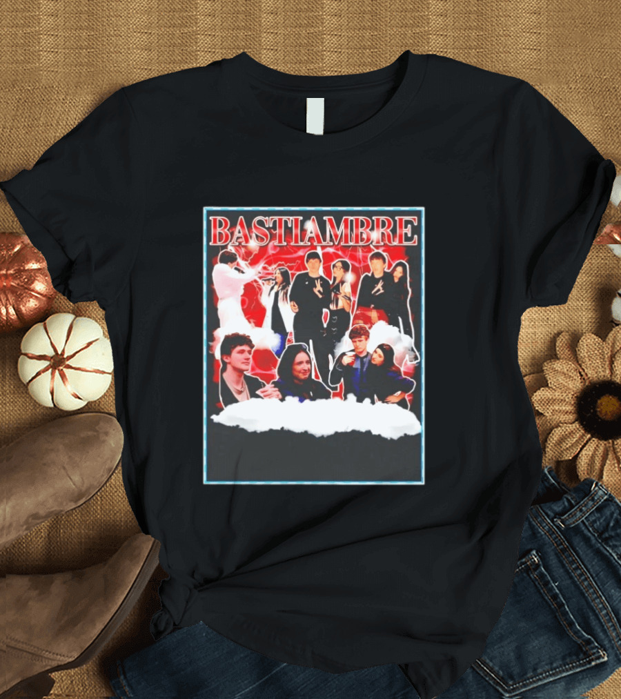 Bastiambre Movie Pop Culture Characters Collage T-Shirt
