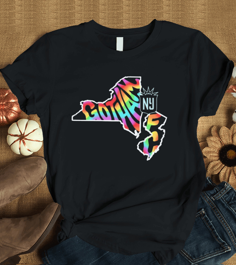Gotham FC Pride Groovy New York New Jersey T-Shirt