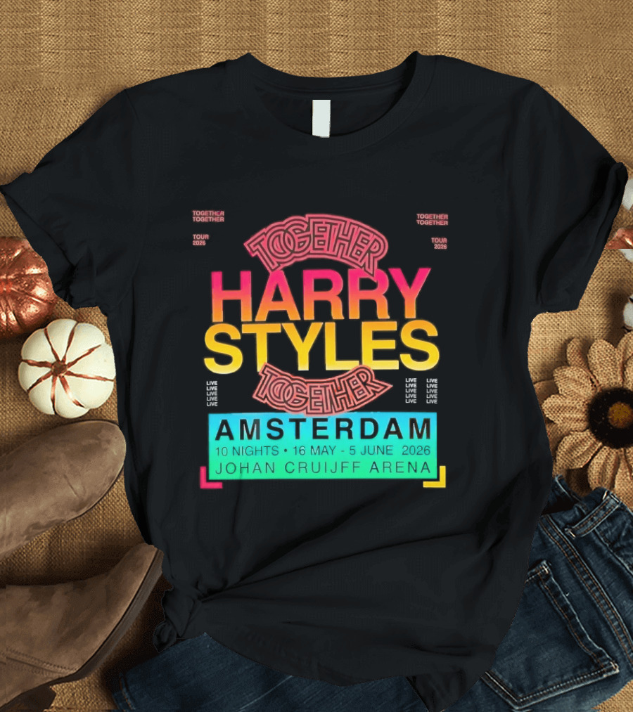 Harry Styles Together Tour 2026 Amsterdam Johan Cruijff Arena T-Shirt