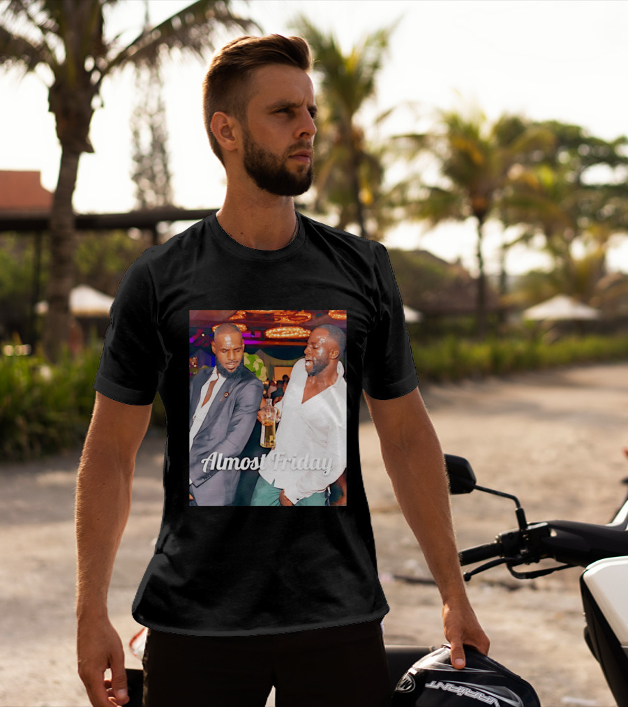 LeBron James Draymond Green Almost Friday Club Scene T-Shirt