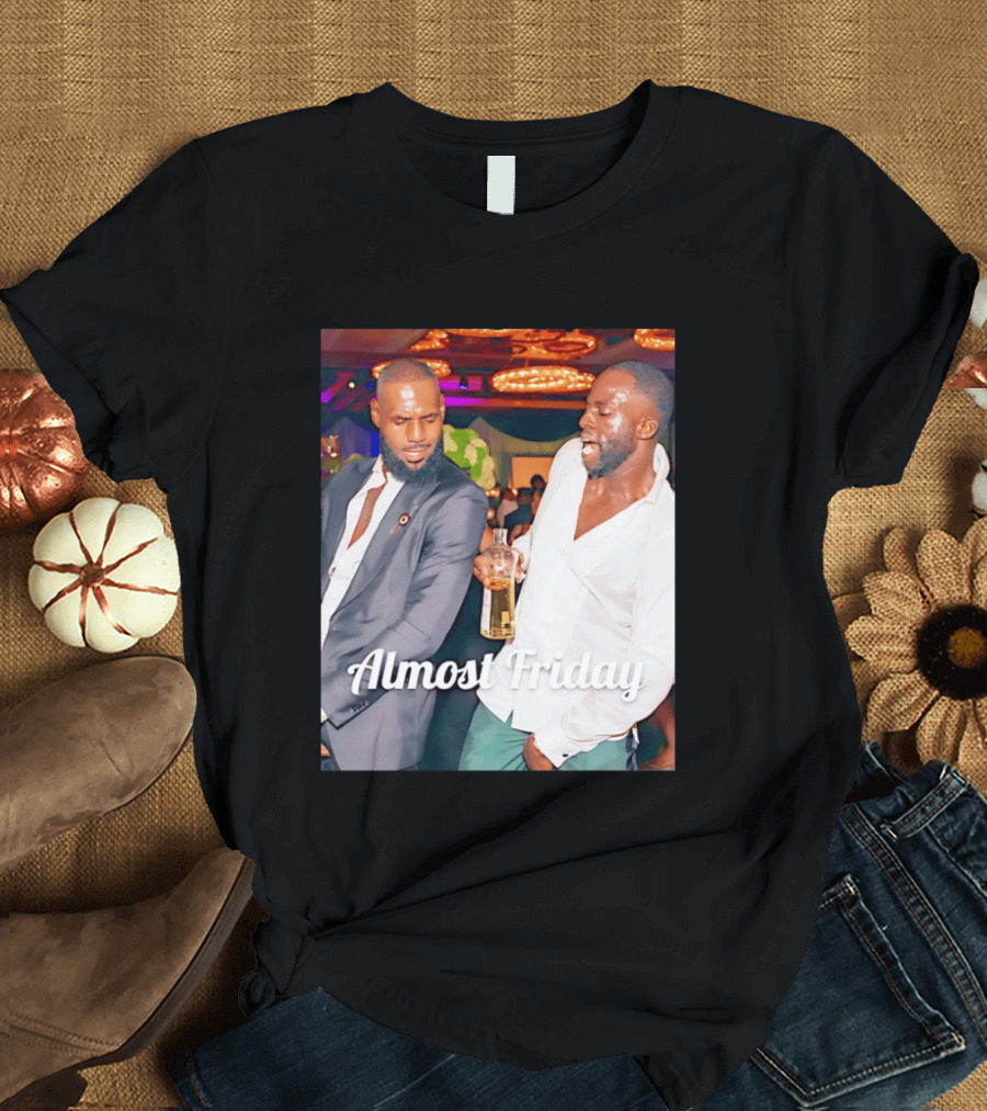 LeBron James Draymond Green Almost Friday Club Scene T-Shirt