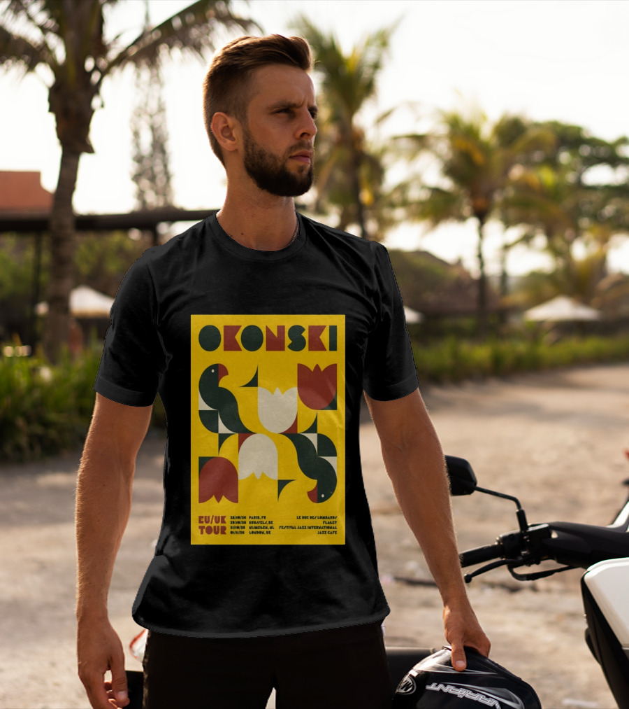Okonski EU UK Tour 2026 Paris Brussels Nijmegen London Jazz Shows T-Shirt