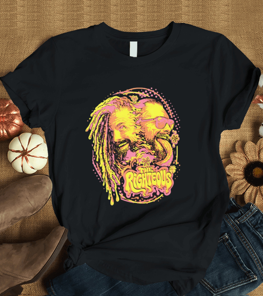 The Righteous Psychedelic Neon Fusion T-Shirt