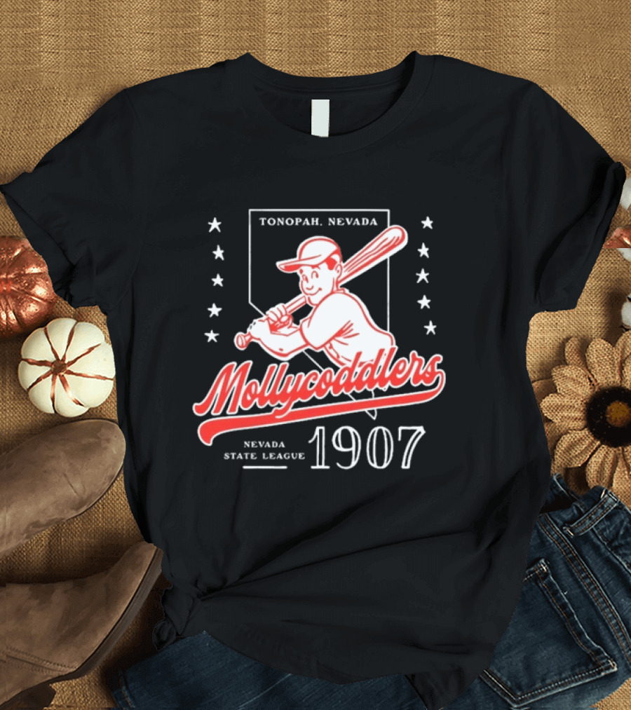 Tonopah Nevada Mollycoddlers Nevada State League 1907 Baseball T-Shirt