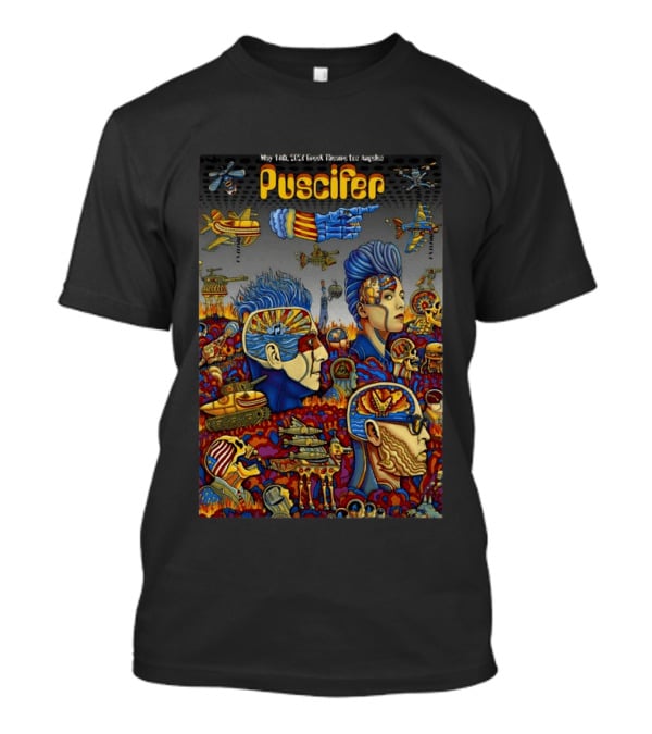 Puscifer May 14 2026 Greek Theatre Los Angeles CA Psychedelic Concert T-Shirt