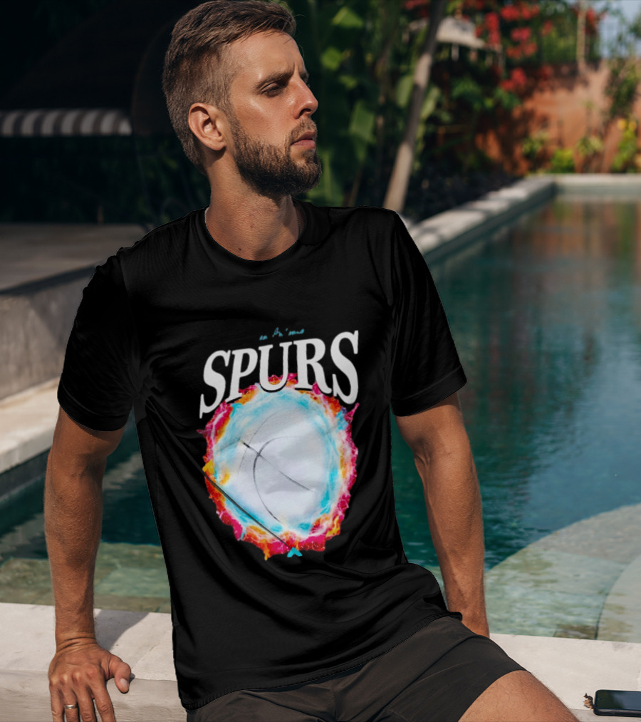 San Antonio Spurs Basketball Cosmic Energy Burst 2026 T-Shirt