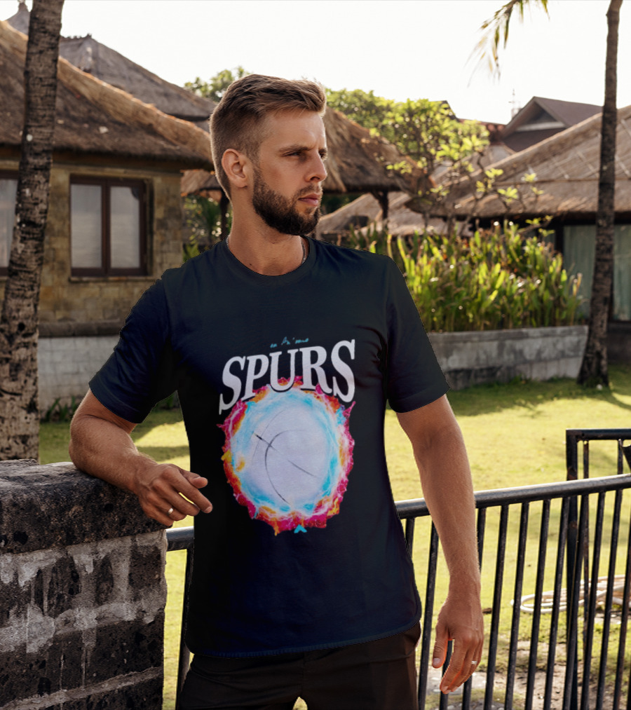 San Antonio Spurs Basketball Cosmic Energy Burst 2026 T-Shirt