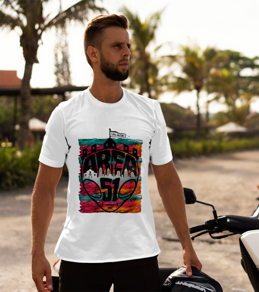 Area 51 San Antonio Spurs NBA Fiesta Skyline 2026 Victor Wembanyama T-Shirt