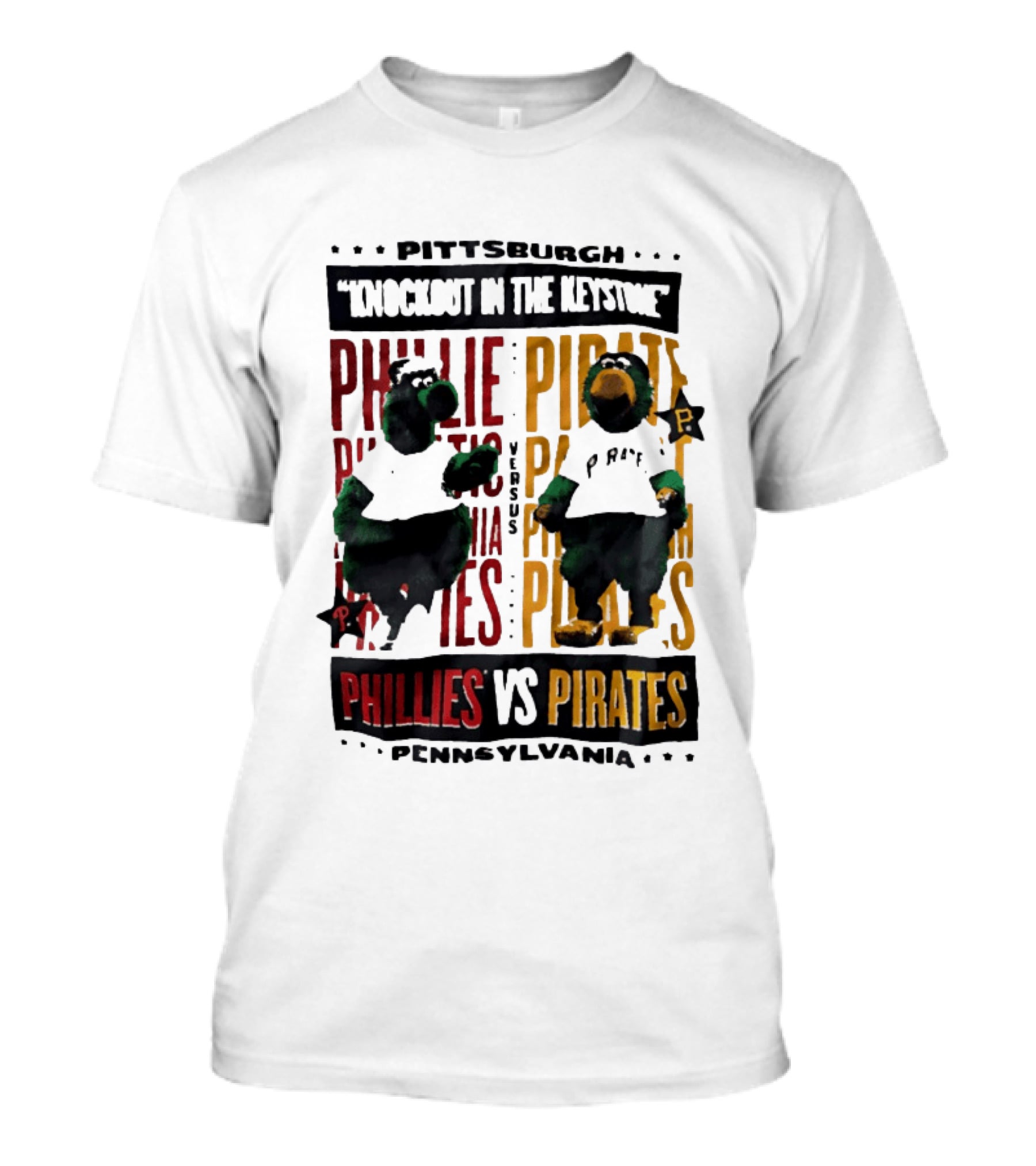 Pittsburgh Knockout In The Keystone Phillies Vs Pirates Pennsylvania T-Shirt