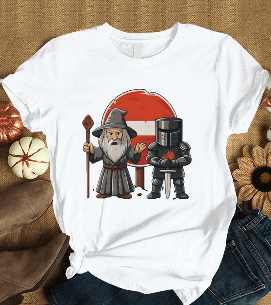 Gandalf Black Knight None Shall Pass T-Shirt