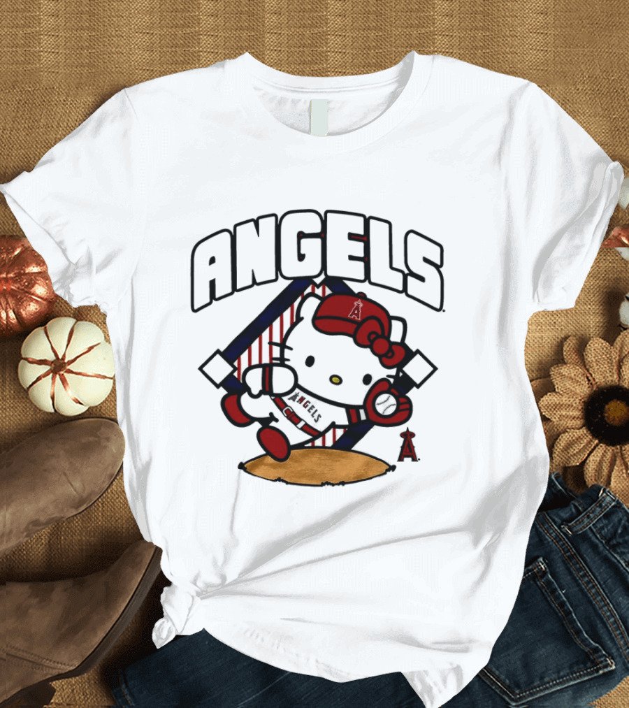 Hello Kitty Angels Baseball Los Angeles 2026 MLB T-Shirt