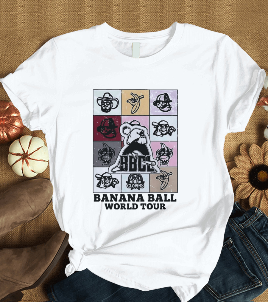 BBCL Clowns Banana Ball World Tour 2026 T-Shirt
