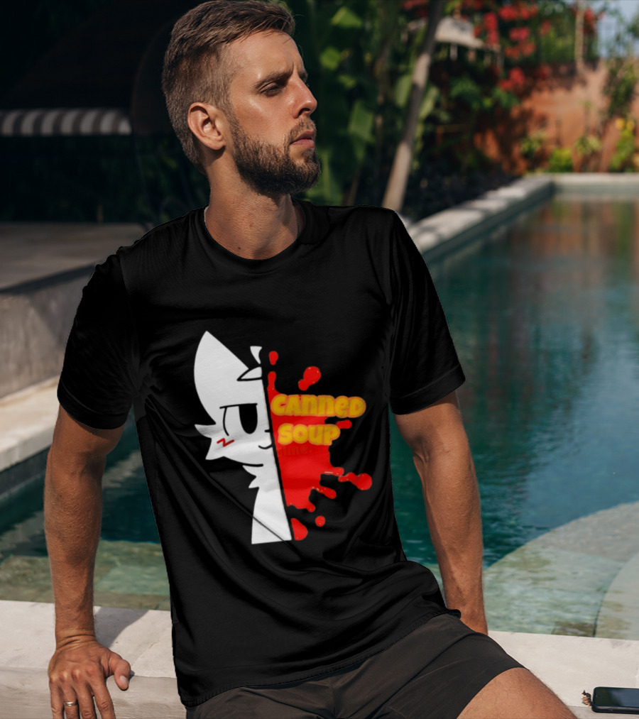 Boykisser Meme Canned Soup Splatter T-Shirt