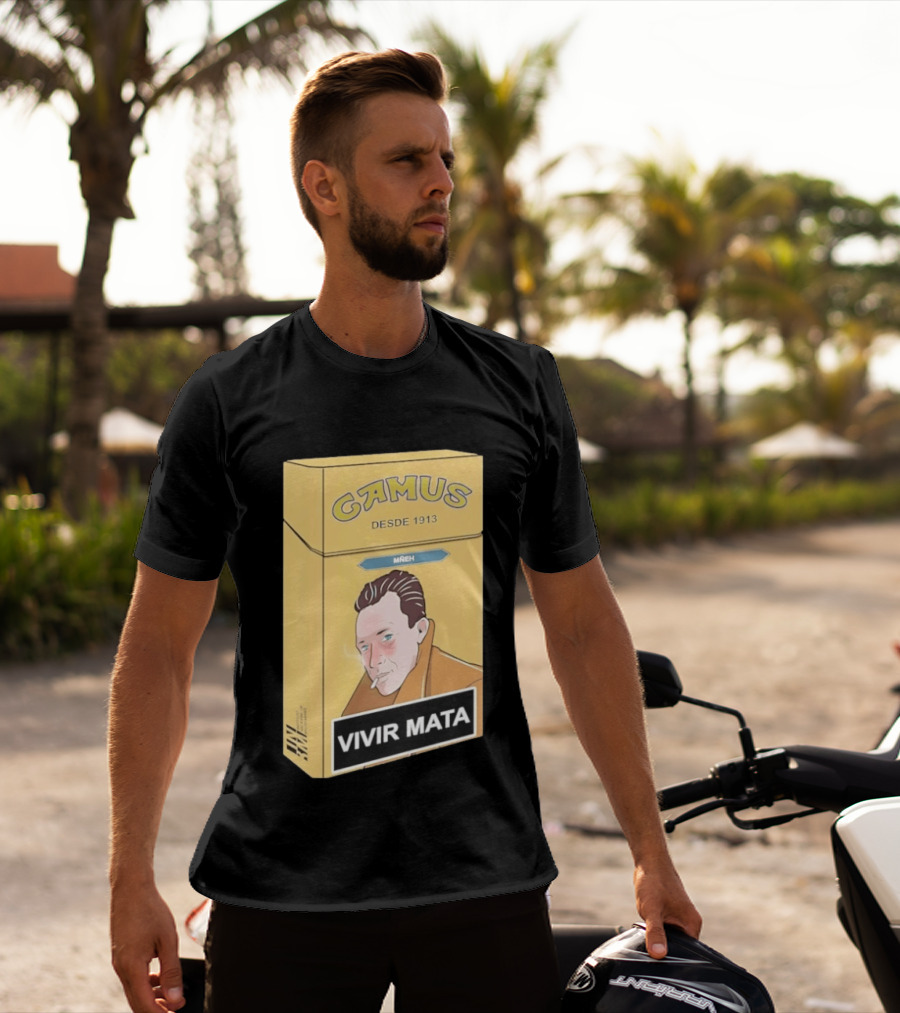 Camus Desde 1913 Vivir Mata Cigarette Box T-Shirt