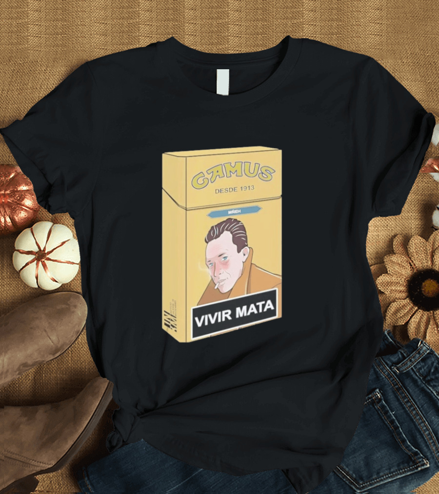 Camus Desde 1913 Vivir Mata Cigarette Box T-Shirt