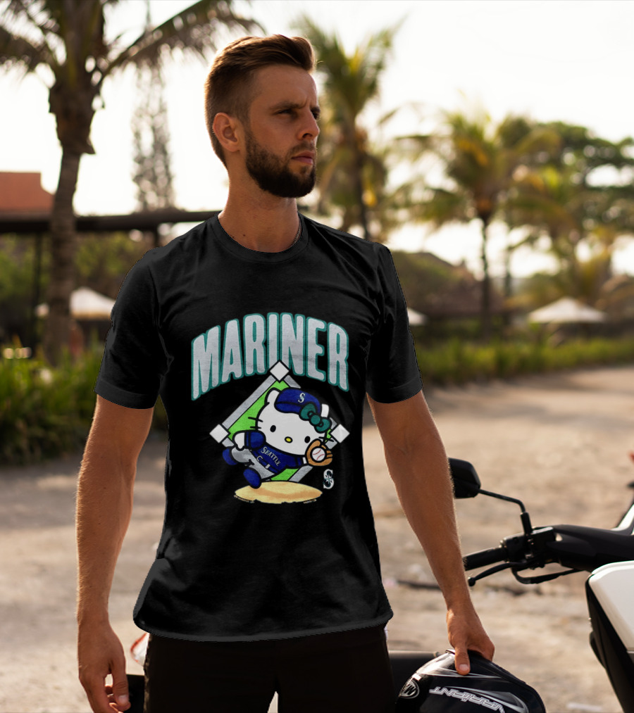 Hello Kitty Seattle Mariners Baseball 2026 MLB Mariner T-Shirt