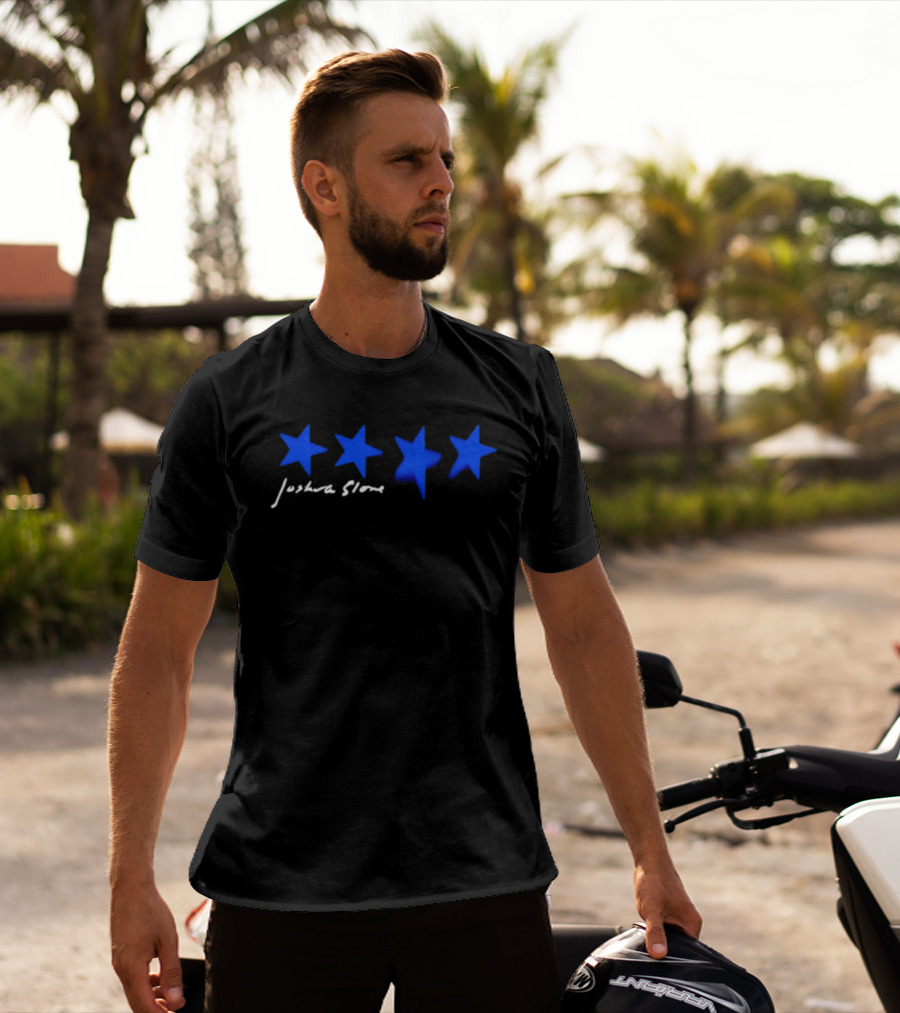 Joshua Slone Thinking Too Much Tour Four Blue Stars T-Shirt