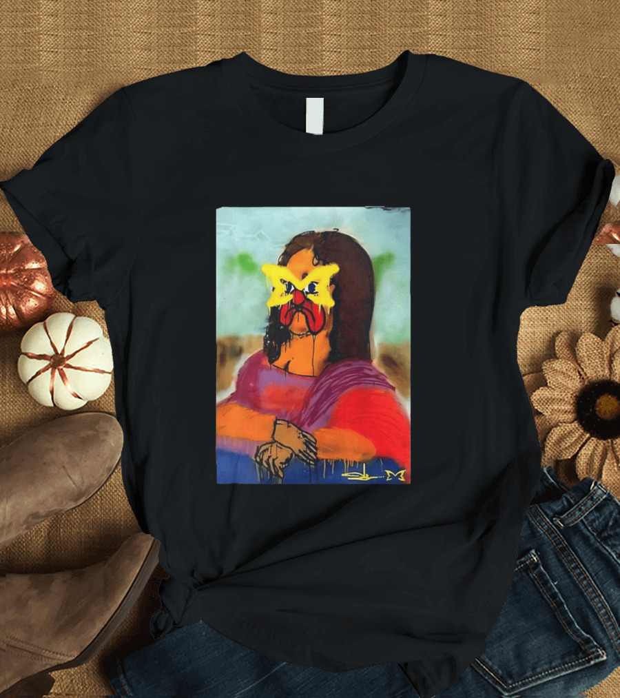 Mertra Slawn Mona Lisa Graffiti Remix T-Shirt
