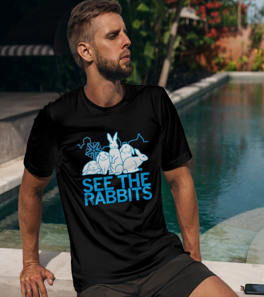 See The Rabbits Blue Bunny T-Shirt