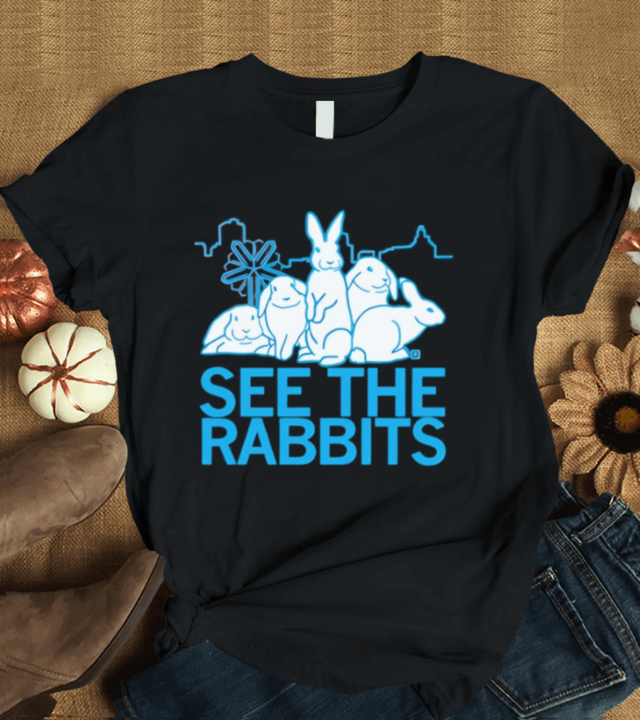 See The Rabbits Blue Bunny T-Shirt