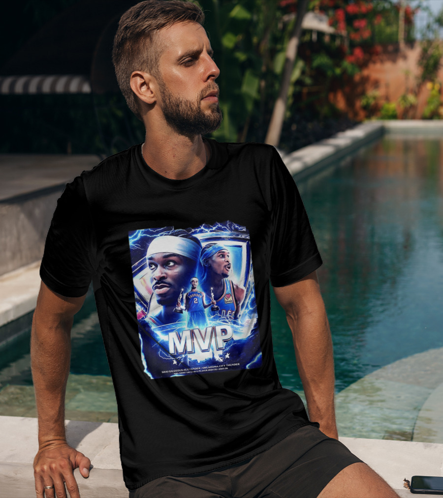 Shai Gilgeous Alexander Oklahoma City Thunder MVP NBA Most Valuable Player 2024 25 2025 26 T-Shirt